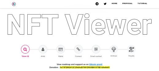NFT Viewer product screenshot