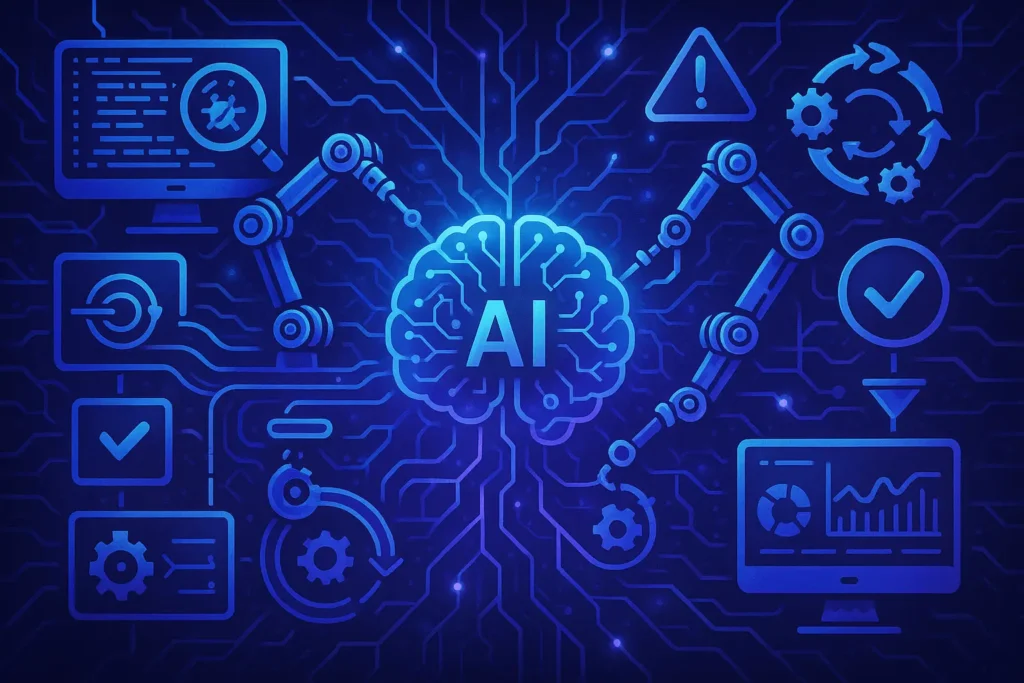 AI in software testing illustration